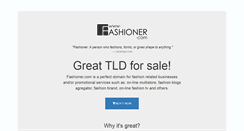 Desktop Screenshot of fashioner.com