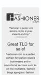 Mobile Screenshot of fashioner.com