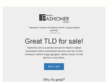 Tablet Screenshot of fashioner.com